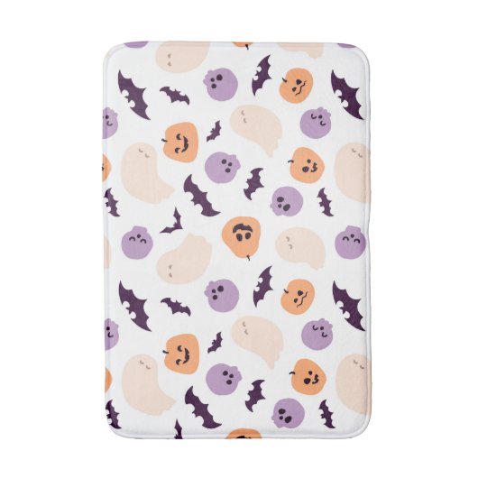 Leuke Kinder Halloween Patroon Badmat (Voorkant Verticaal)