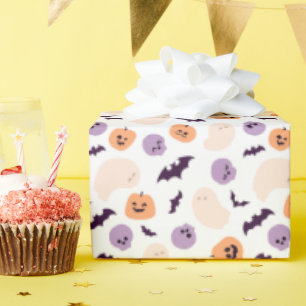 Leuke Kinder Halloween Patroon Cadeaupapier