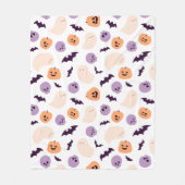 Leuke Kinder Halloween Patroon Fleece Deken (Voorkant)
