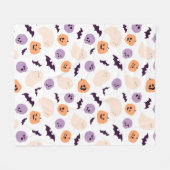 Leuke Kinder Halloween Patroon Fleece Deken (Voorkant (Horizontaal))