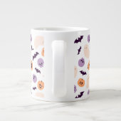 Leuke Kinder Halloween Patroon Grote Koffiekop (Achterkant)