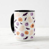 Leuke Kinder Halloween Patroon Mok (Voorkant links)