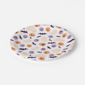 Leuke Kinder Halloween Patroon Papieren Bordje (Gekanteld)