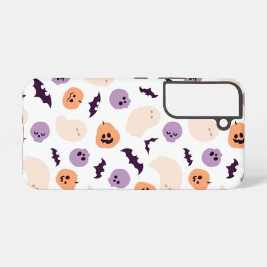 Leuke Kinder Halloween Patroon Samsung Galaxy Hoesje (Achterkant horizontaal)