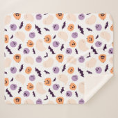 Leuke Kinder Halloween Patroon Sherpa Deken (Voorkant (horizontaal))