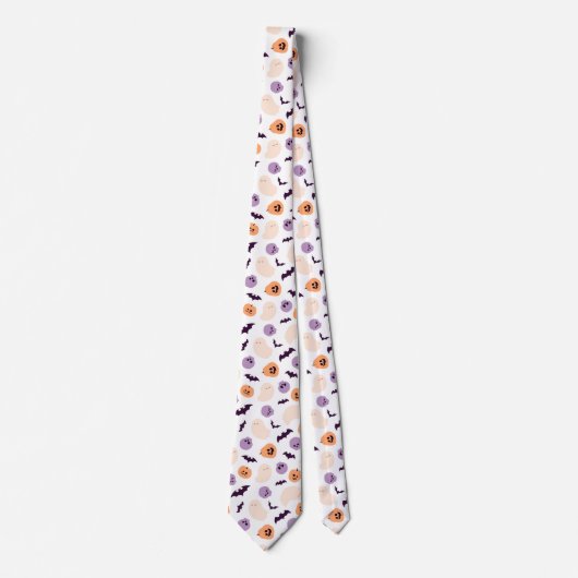 Leuke Kinder Halloween Patroon Stropdas (Voorkant)