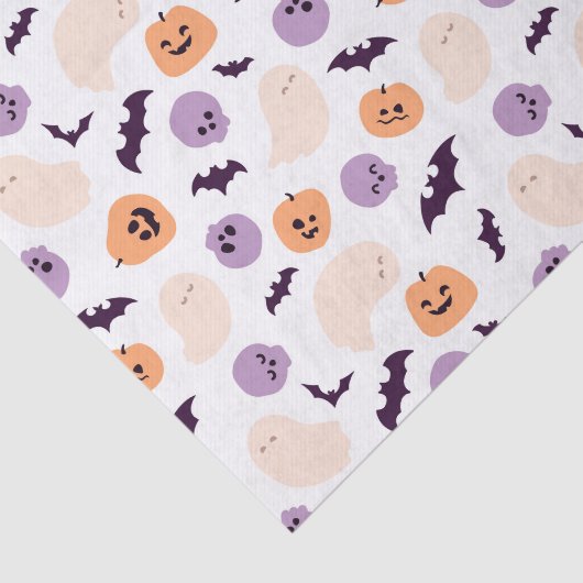 Leuke Kinder Halloween Patroon Tissuepapier (Detail)