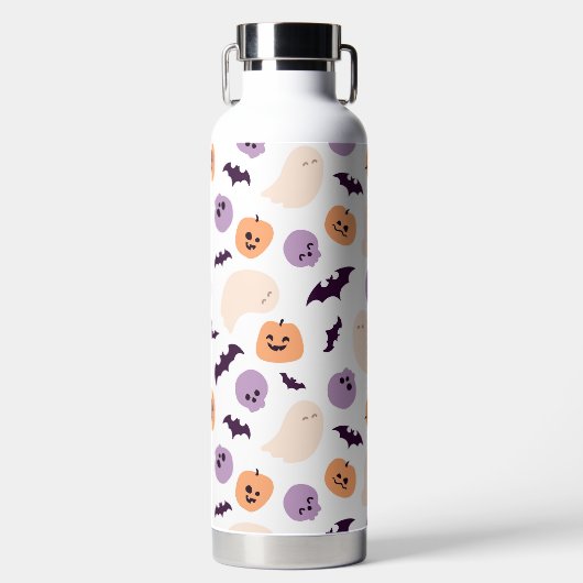 Leuke Kinder Halloween Patroon Waterfles (Voorkant)