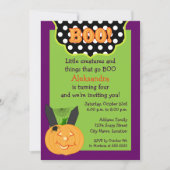 Leuke kinder Halloween verjaardag Kaart (Voorkant)