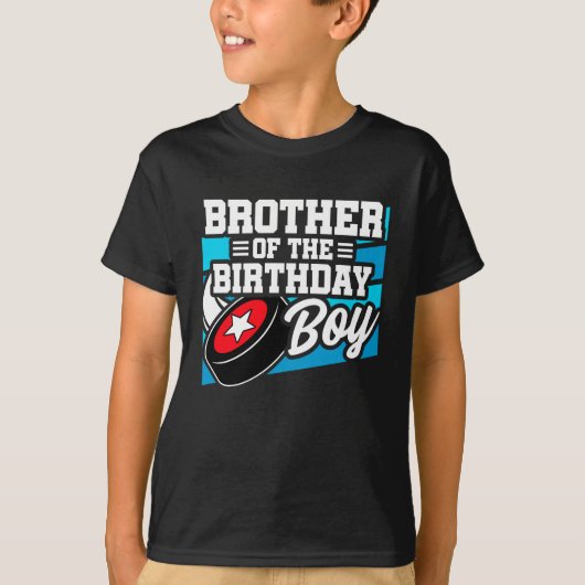 Leuke Kinder Hockey Party Broer van de Verjaardags T-shirt (Voorkant)