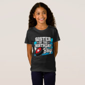 Leuke Kinder Hockey Party Zuster van de Verjaardag T-shirt (Voorkant volledig)