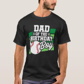 Leuke Kinder honkbalpartij vader van de verjaardag T-shirt (Voorkant)