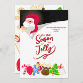 Leuke Kinder kerst Cookie Exchange Party Kaart (Voorkant / Achterkant)