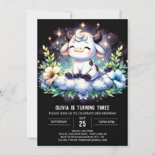 Leuke Kinder Koe verjaardag Kaart