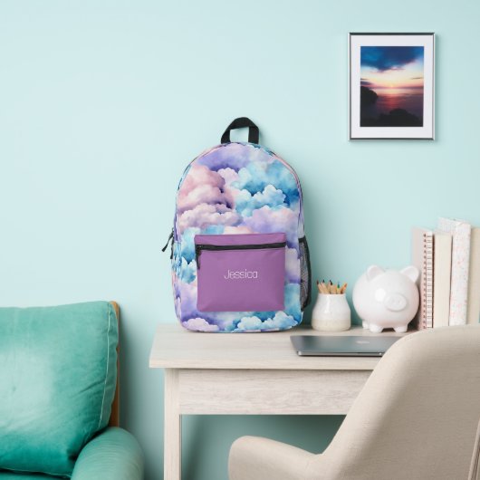 Leuke Kinder Pastel Wolken Bedrukte Rugzak (Insitu)