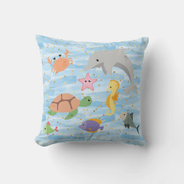 Leuke kinder schattige zee dieren dolfijn schildpa kussen