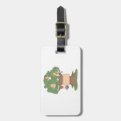 Leuke Kinder spelen in Apple Tree Bagagelabel (Voorkant verticaal)