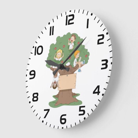 Leuke Kinder spelen in Apple Tree Grote Klok (Hoek)