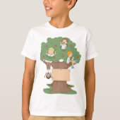 Leuke Kinder spelen in Apple Tree T-shirt (Voorkant)