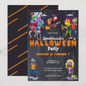 Leuke Kinder Spooky Halloween Kostuum Verjaardag Kaart (Voorkant / Achterkant)