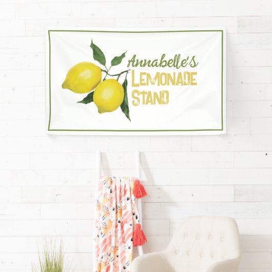 Leuke Kinder zakelijke Logo limonade stand Spandoek (Insitu)