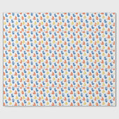 Leuke Kinder zeilboten Zeilschepen Sinaasappel Bla Cadeaupapier (Vlak)