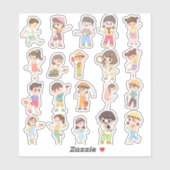 Leuke kinderactiviteit vinylstickers sticker (Vel)