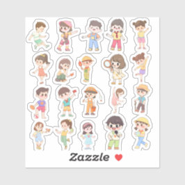 Leuke kinderactiviteit vinylstickers sticker