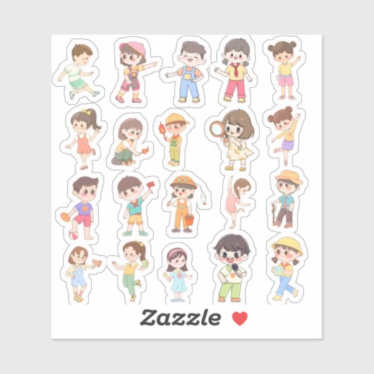 Leuke Kinderen Activiteit Vinyl Stickers (Vel)