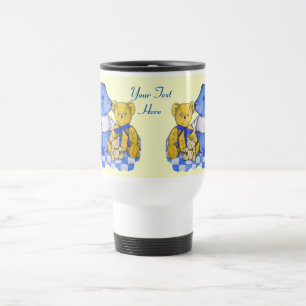 Leuke kinderen afbeelding met drie oude teddyberen reisbeker