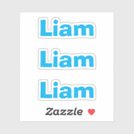 Leuke Kinderen Blauwe Fun Naam Sticker