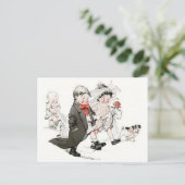 Leuke Kinderen die het Huwelijk Maart doen Briefkaart (Staand voorkant)