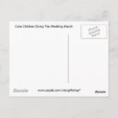 Leuke Kinderen die het Huwelijk Maart doen Briefkaart (Achterkant)