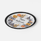 Leuke Kinderen Halloween Feest Papieren Bordje (Gekanteld)