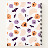 Leuke Kinderen Halloween Patroon Notitieboek (Achterkant)