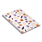 Leuke Kinderen Halloween Patroon Notitieboek (Rechterzijde)