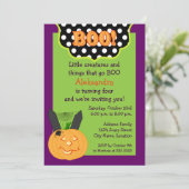 Leuke kinderen Halloween Verjaardag Kaart (Staand voorkant)