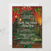 Leuke Kinderen Kerstvakantie Rood Groen Geschenken Kaart (Achterkant)