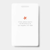 Leuke kinderen met kostuum patronen kinderarts ID Badge (Achterkant)