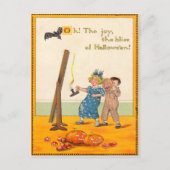 Leuke Kinderen Prank Jack O Lantern Briefkaart (Voorkant)