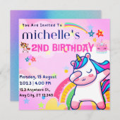 LEUKE KINDEREN VERJAARDAG UITNODIGING (Voorkant / Achterkant)