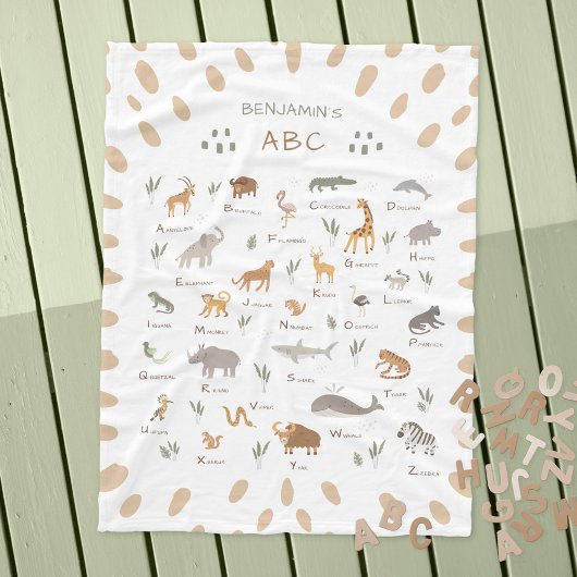 Leuke Kinderen Wild Animals Fleece Deken