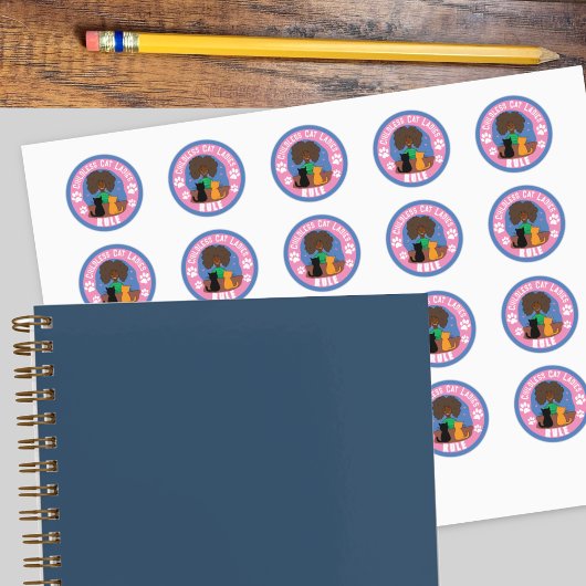 Leuke kinderloze Cat Lady Rule Sticker