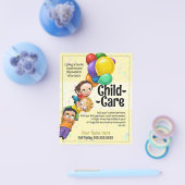 Leuke kinderopvang 5x6 Kinder & ballonnen Promo Flyer (Enkel)