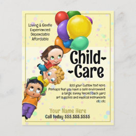 Leuke kinderopvang 5x6 Kinder & ballonnen Promo Flyer