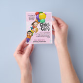 Leuke kinderopvang 5x6 Kinder & ballonnen Promo Flyer (Hand)