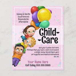 Leuke kinderopvang 5x6 Kinder & ballonnen Promo Flyer
