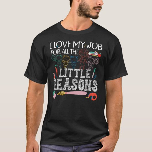 Leuke kinderopvang provider leraar t-shirt (Voorkant)