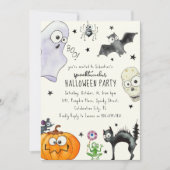 Leuke kinderpret Halloween Kaart (Voorkant)