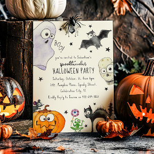Leuke kinderpret Halloween Kaart